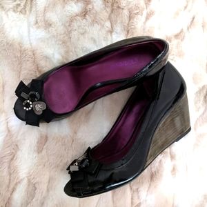 Coach peep toe sandals